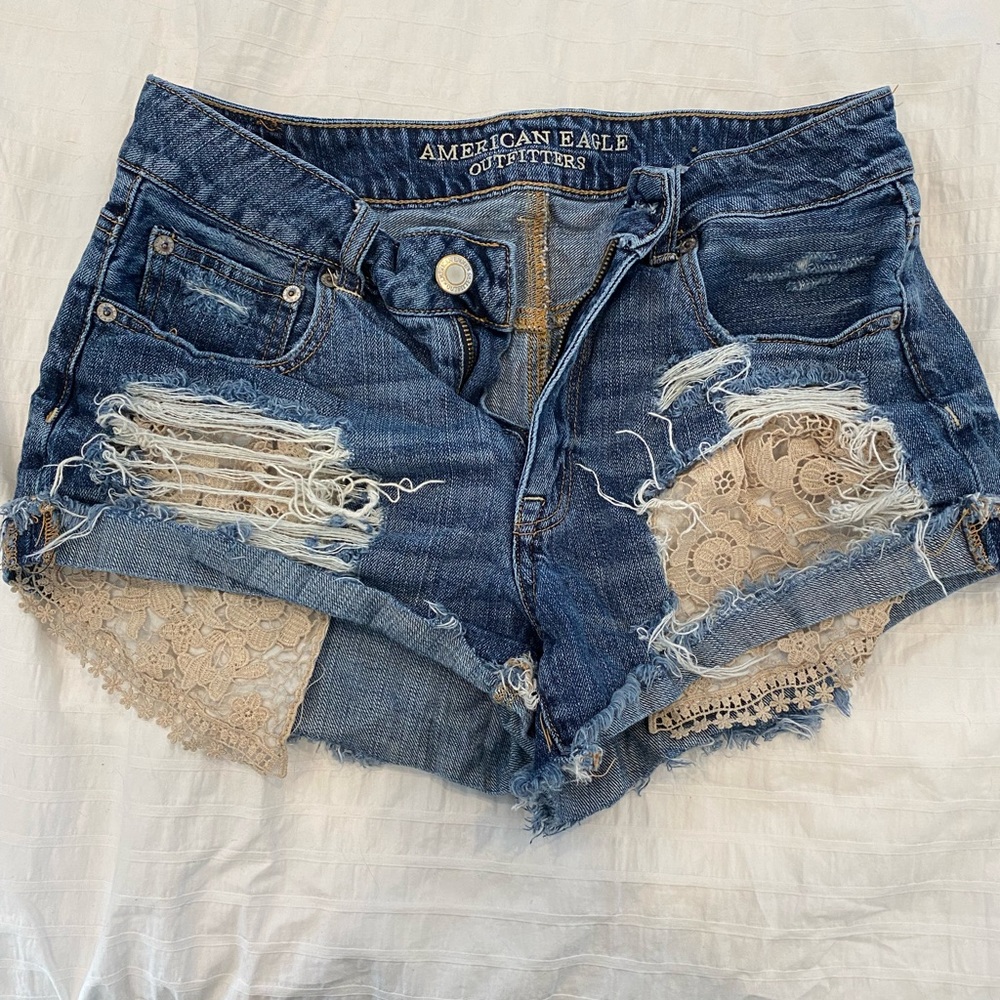 American eagle jean shorts